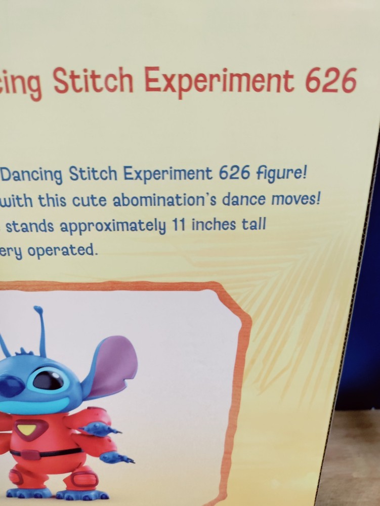 Disney Dancing Stitch Experiment 626 NEW Sealed 6+
