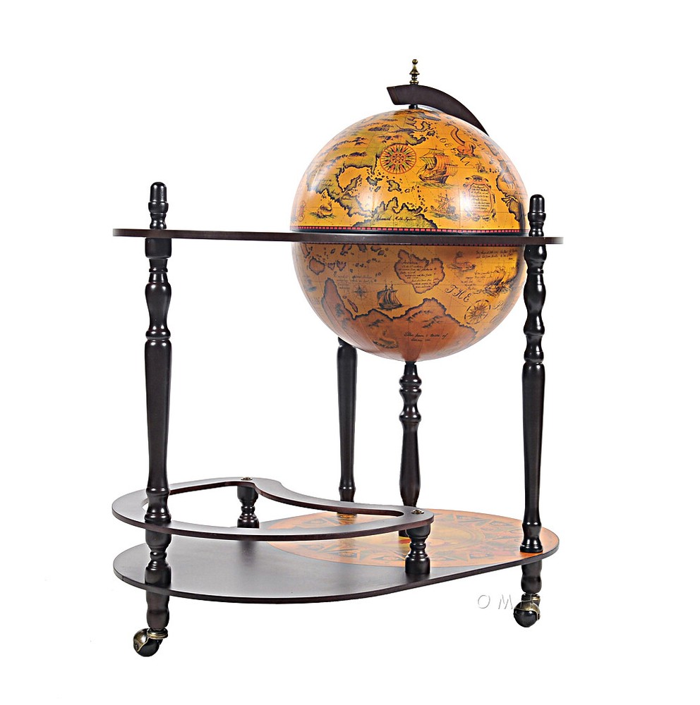 Exotic Globe drink trolley Red
