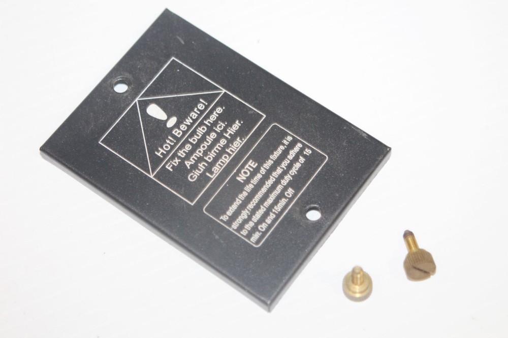 Bulb Cover Panel & Screws Part Eliminator Lighting E135 MKII Tracker Stage Light