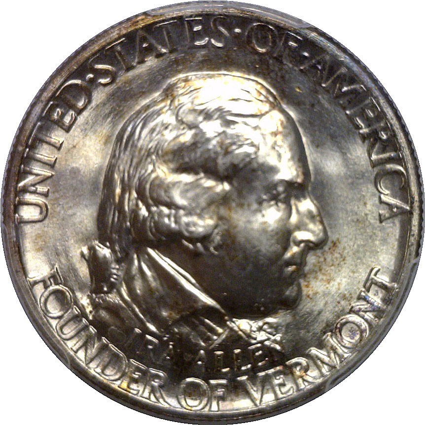 1927 Vermont Commemorative Half Dollar PCGS MS-65