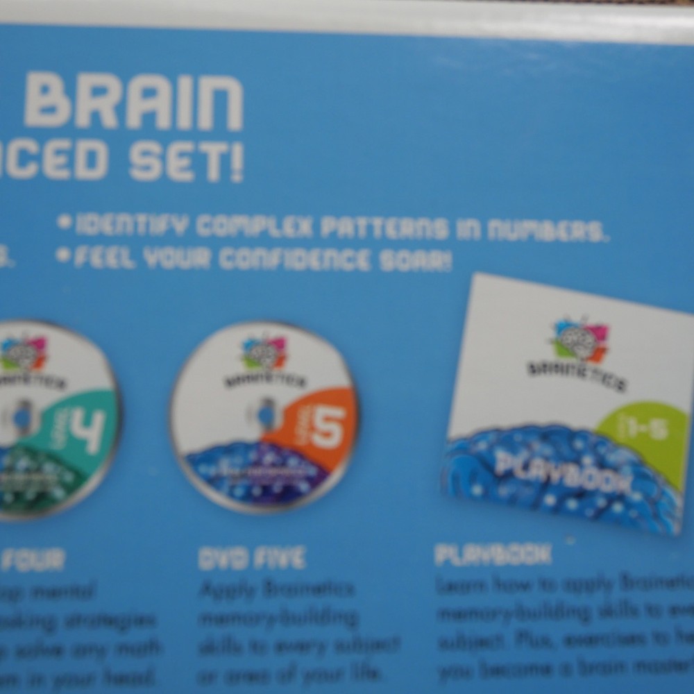 NEW Brainetics Breakthrough Math & Memory Educational Program System 7 DVDs
