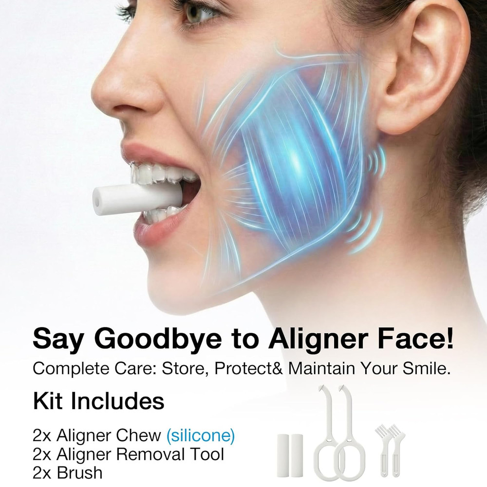 2 Pack Retainer Case, Compatible with Invisalign, Cute Orthodontic Slim Aligner