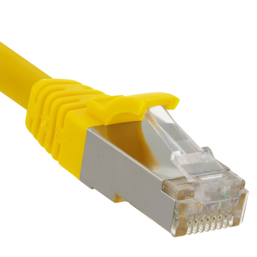 Ethernet Patch Cable CAT6A, S/FTP, 26AWG, 5 Ft, 5 pack, Yellow