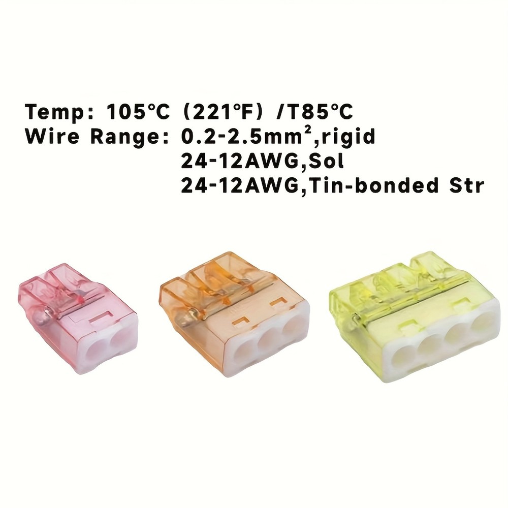 Electrical Wire Connector Set - Multi-Port Quick Terminal Blocks for Wiring