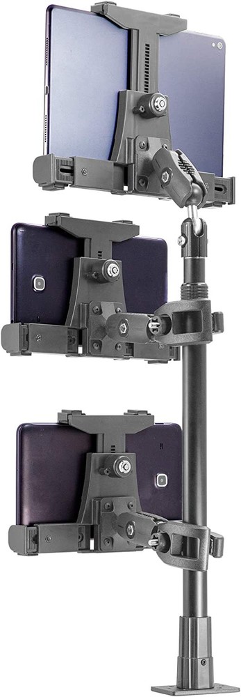 iBOLT Dock'n Lock POS Locking Drill Base Mount w/ 3 Tablet Holders