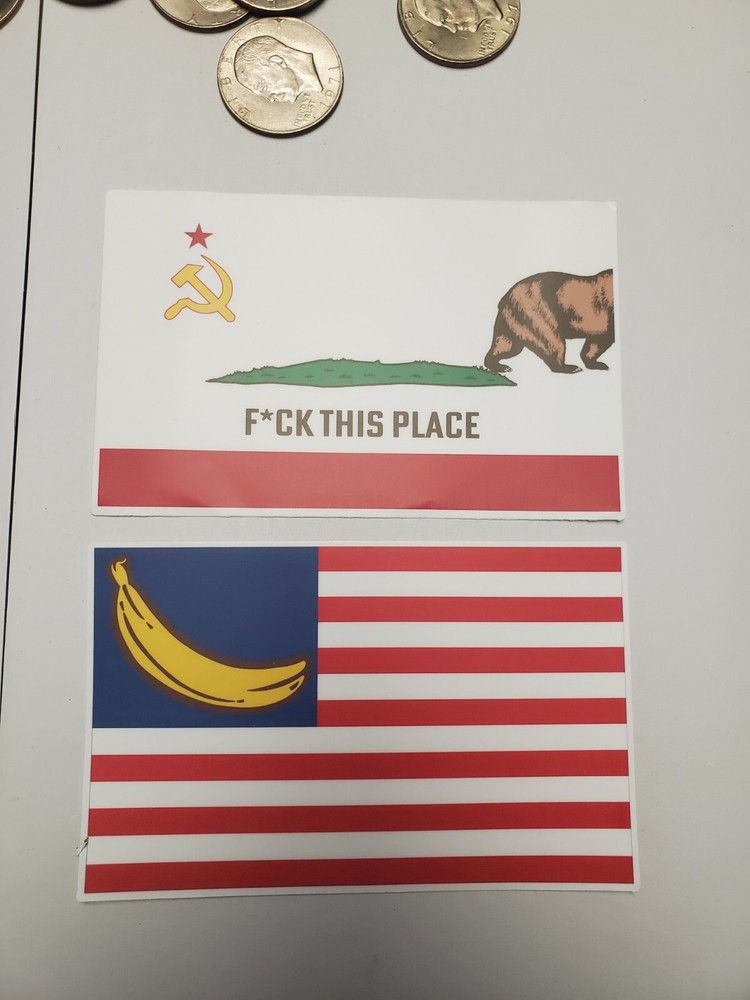 CALIFORNIA FLAG DECALS STICKERS