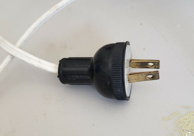 Vintage Chalk Chalkware Lighthouse Lamp Nautical UNTESTED