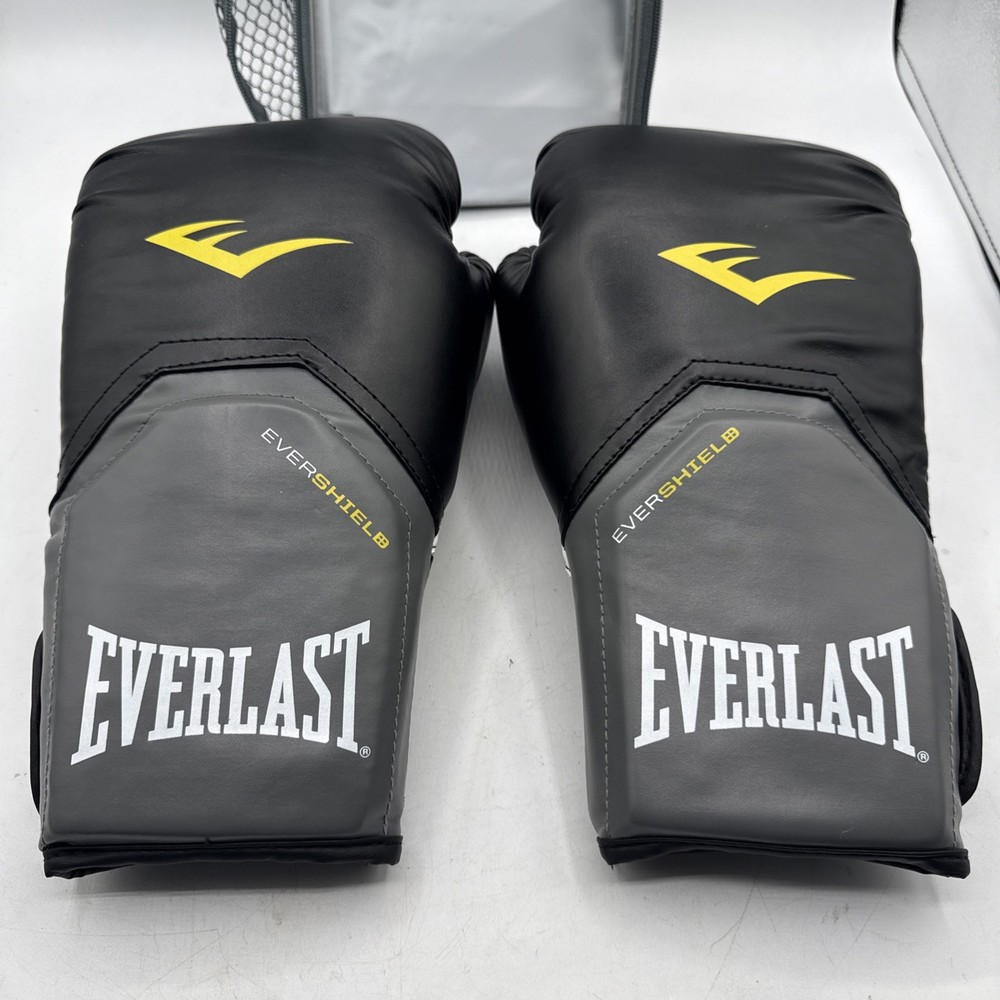Everlast Pro Style Training Boxing Gloves Grey Evershield 12 oz