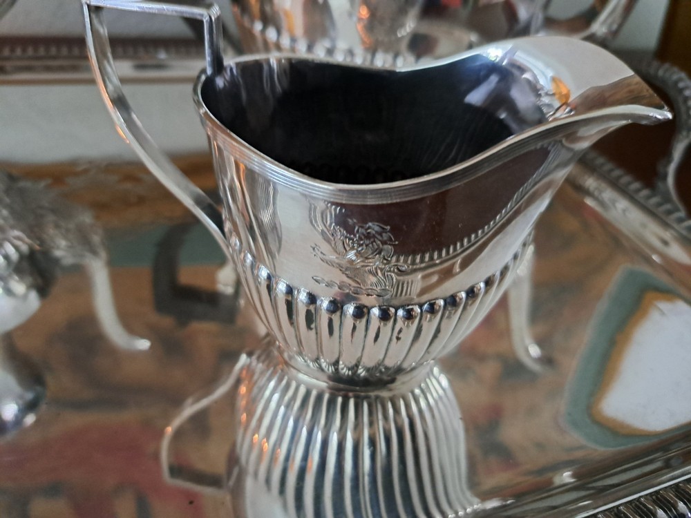 English SIlverplate 5 Piece Tea Set