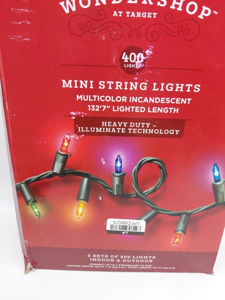 Wondershop  Mini String Lights Multicolor Incandescent 400 Lights