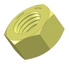 Grade 8 Hex Nuts, 1 1/2"-6 (1 per pack)