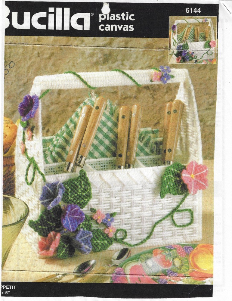 BON APETIT BUFFET CADDY  plastic canvas  PATTERN (#TF0095)