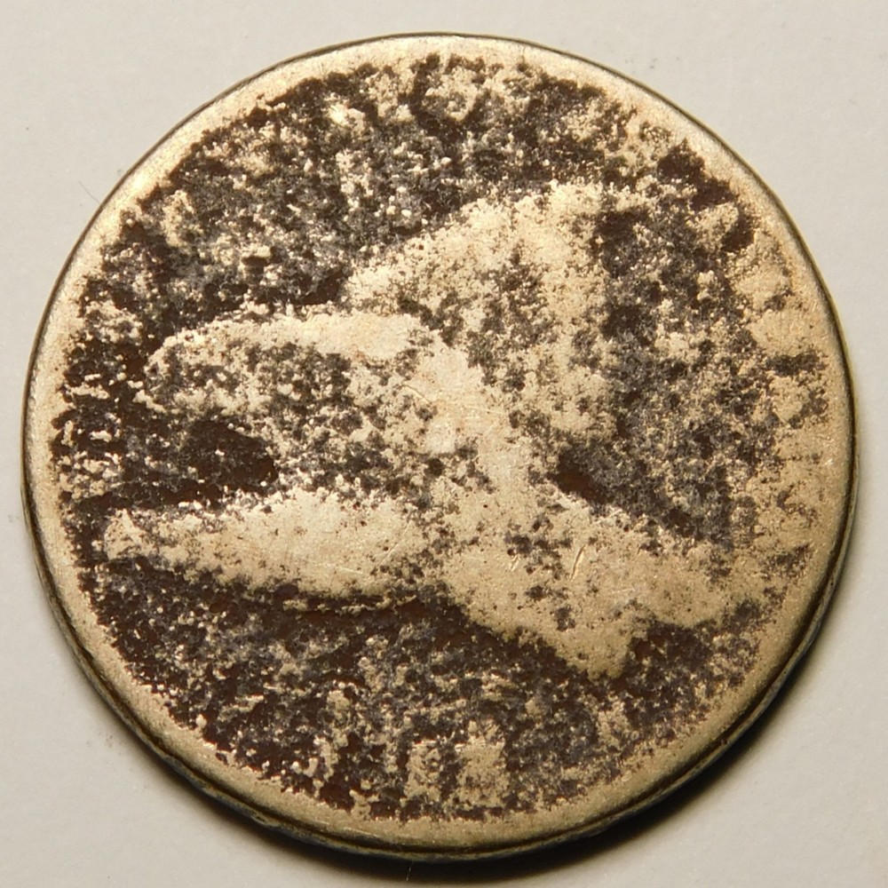 Flying Eagle Cent Penny  Dateless "Not Cleaned -Actual Coin Pictured"
