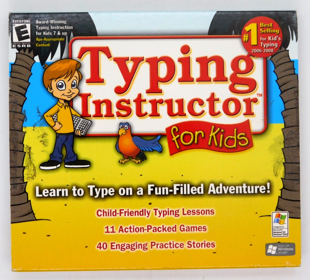 Software CD Rom Typing Instructor For Kids 7+ Rated E 2005
