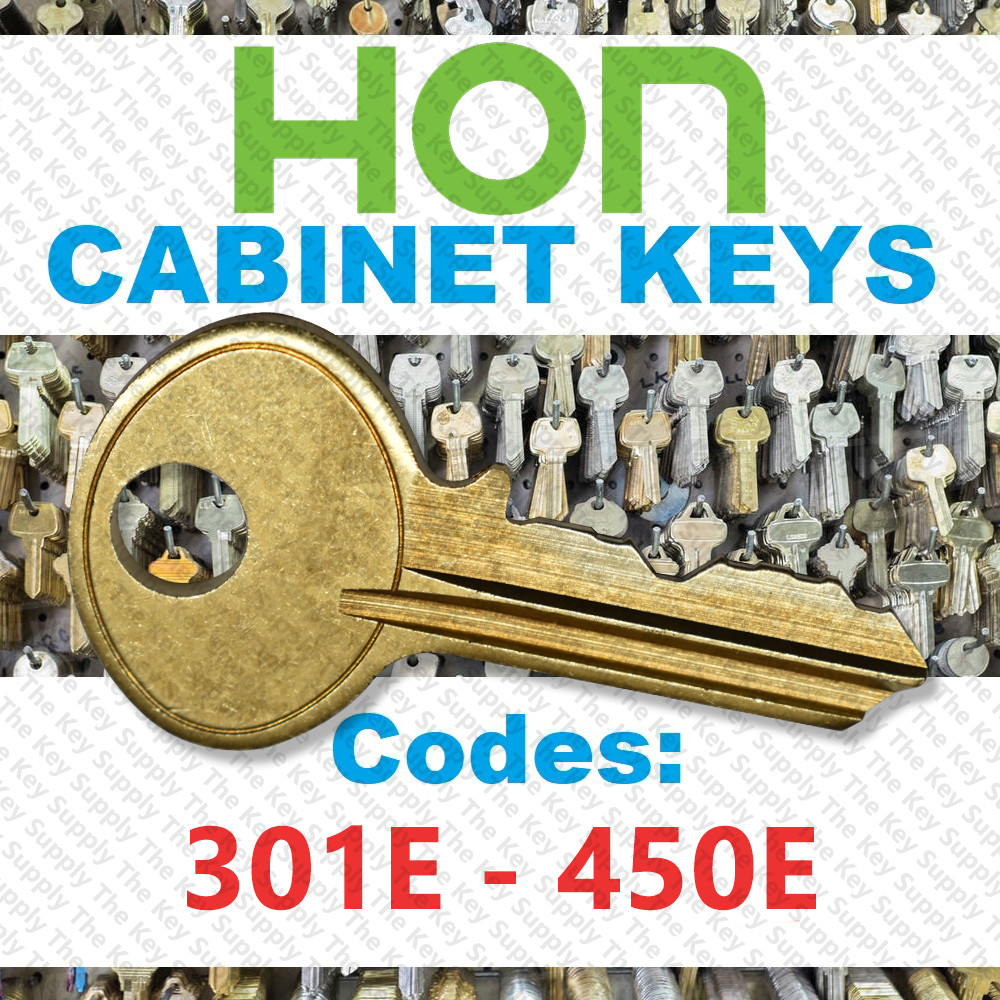 Hon Filing Cabinet Replacement Key Cut Key Code 301E - 450E
