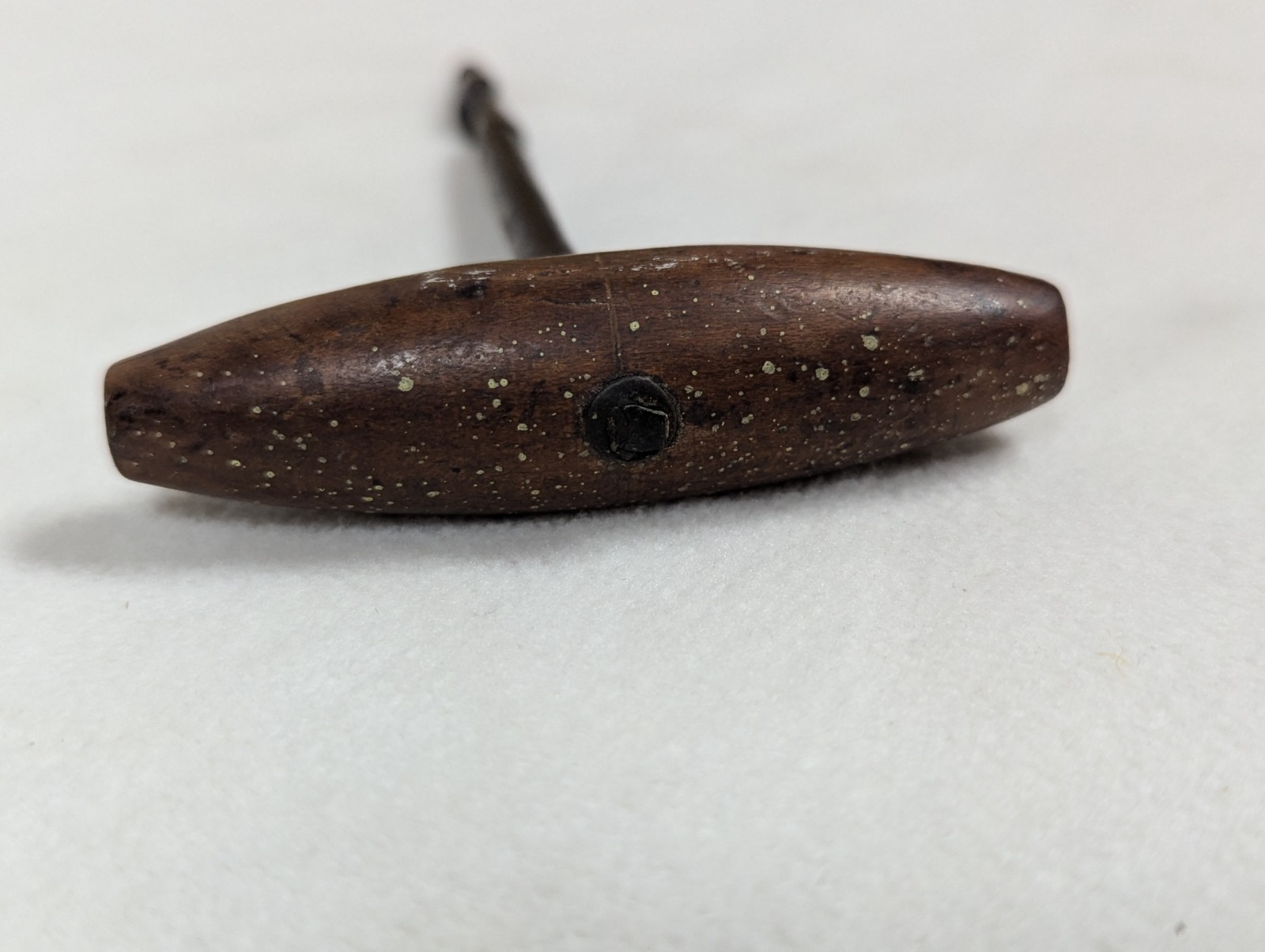 Antique Hand Gimlet Auger Drill Civil War Era Artillery Cannon Tool Metal Wood