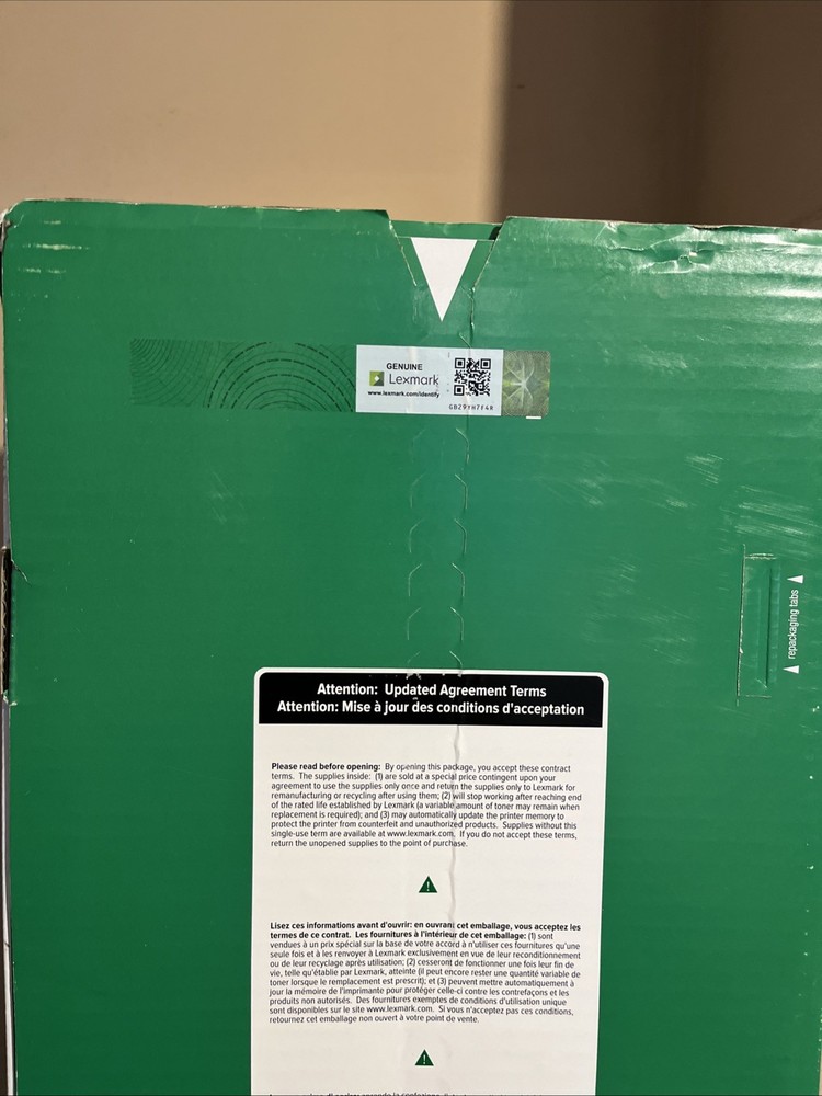 Genuine Lexmark 72K0FK0 Black Return Program Photoconductor Unit Kit Sealed