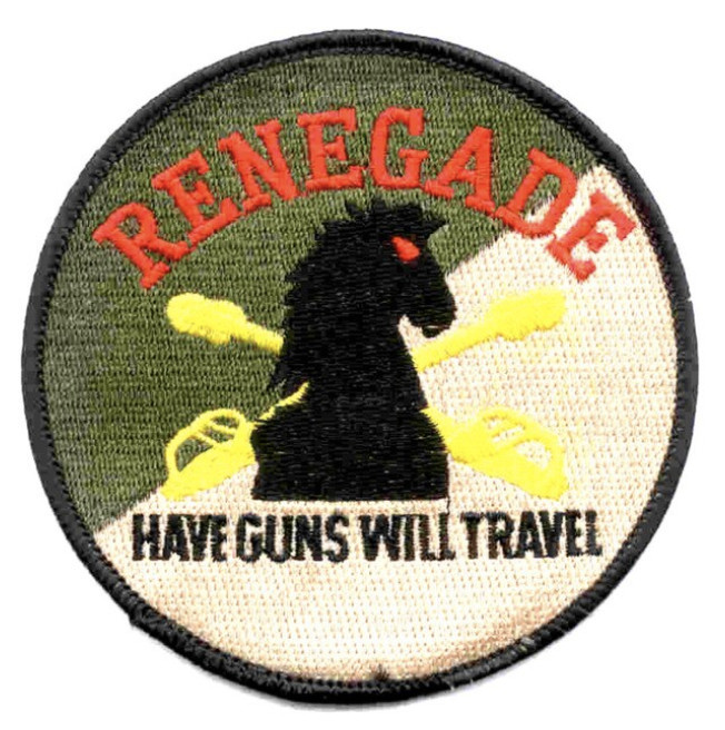 4" ARMY AIRBORNE 4TH SQUADRON 3RD AVIATION CAVALRY EMBROIDERED PATCH