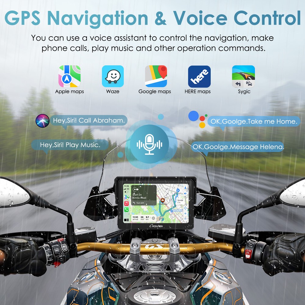 Carpuride W502B Pro BMW Motor Carplay Android Auto Intercom Compass Waterproof
