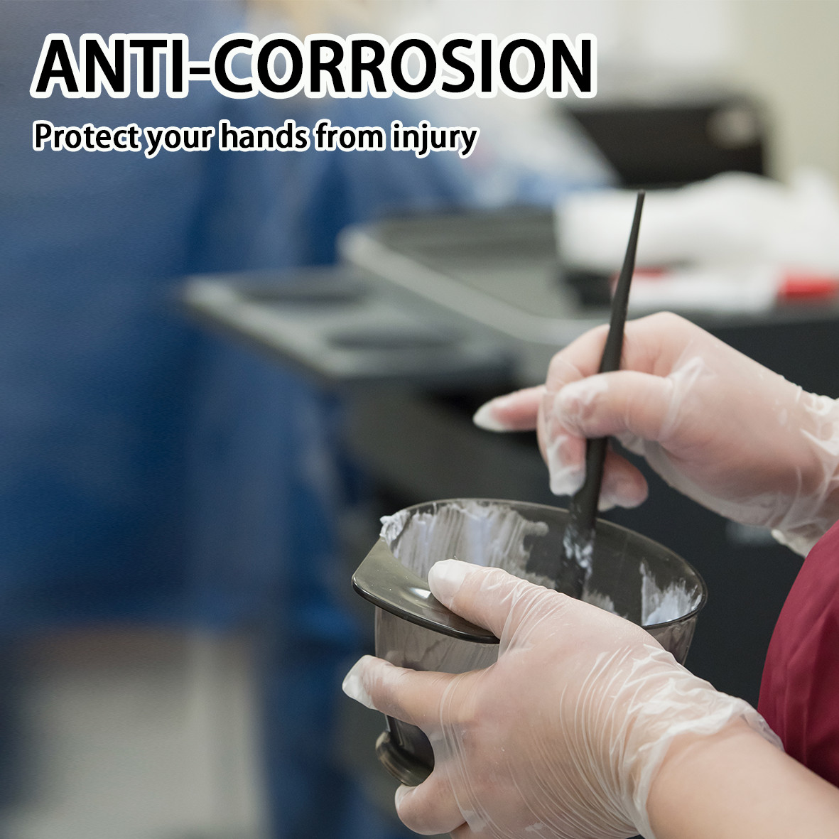 Disposable Vinyl Gloves, Food Safe, Latex-Free Powder-Free Clear Plastic Gloves