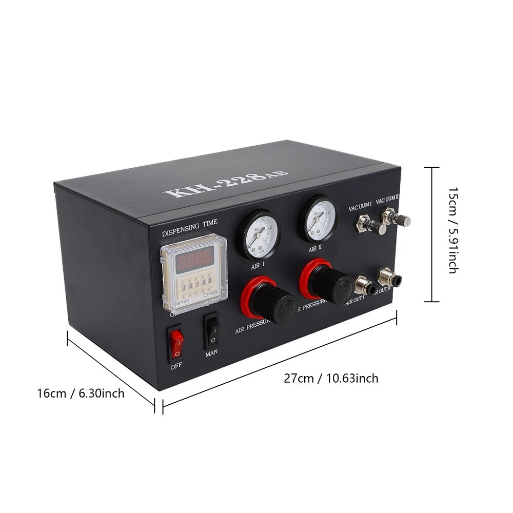 110V Semi-auto Quantify Digital AB Glue Epoxy Resin Dispenser Dispensing Machine