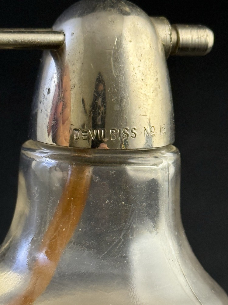 early GLASS BOTTLE atomizer vintage science - untested, Vk03