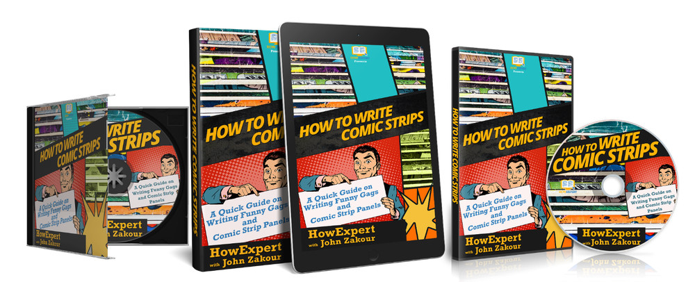 How to Write Comic Strips (Ebook + Audiobook + Online Video Course) - HowExpert
