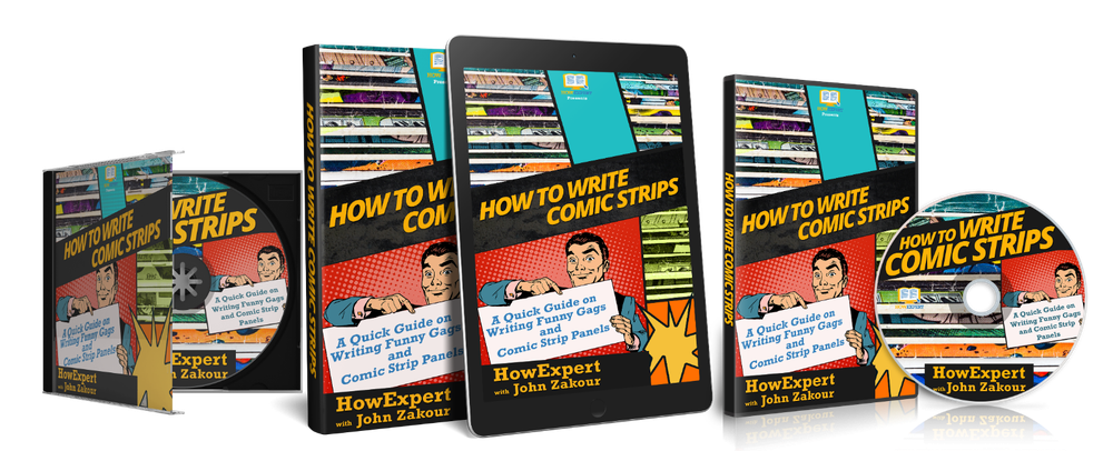 How to Write Comic Strips (Ebook + Audiobook + Online Video Course) - HowExpert