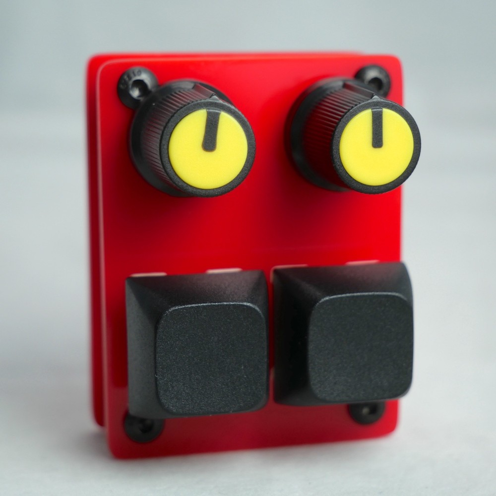 madMidiMini Compact Midi Controller with 2 Note Buttons 2 Potentiometers and LED