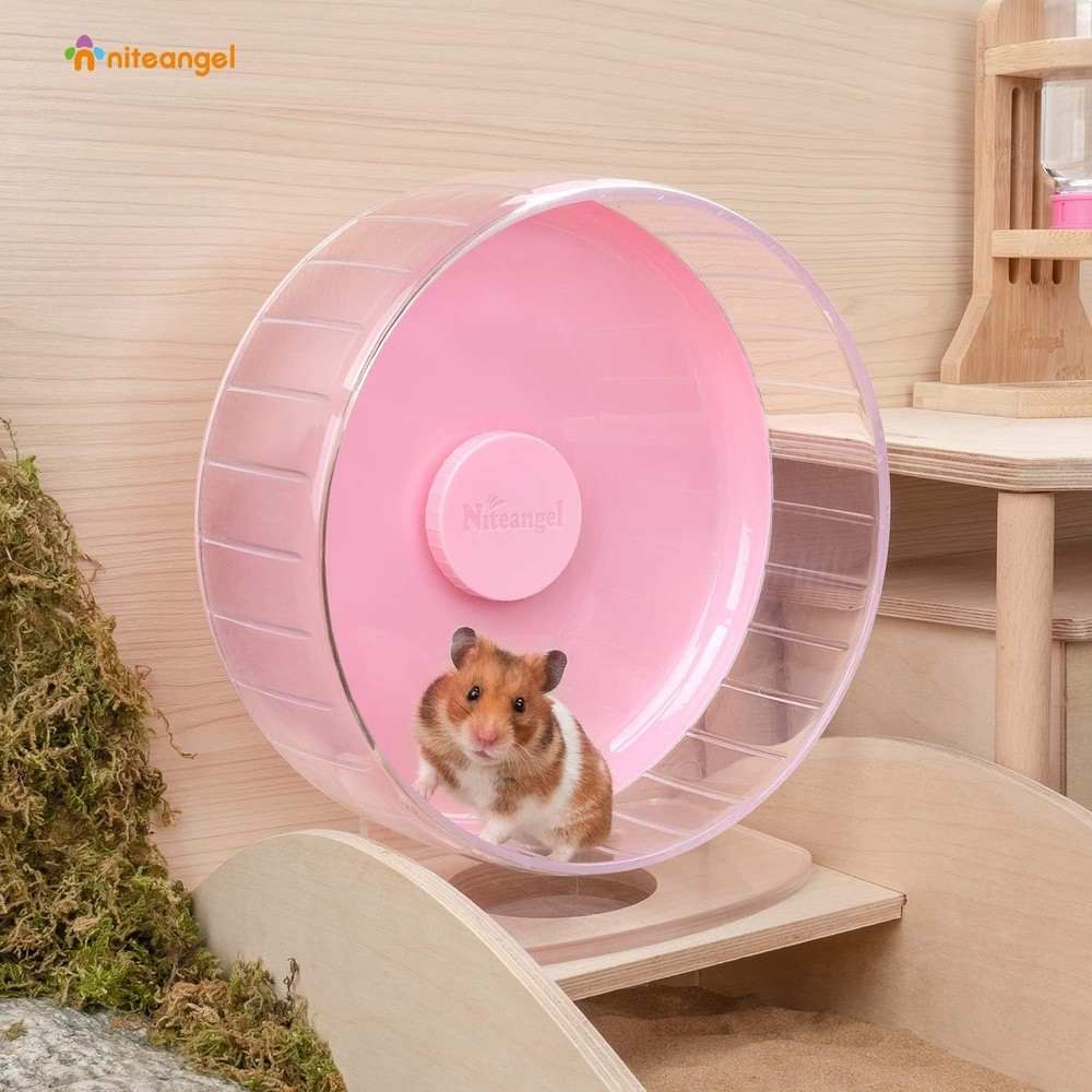 Super-Silent Hamster Running Wheel - Adjustable Stand