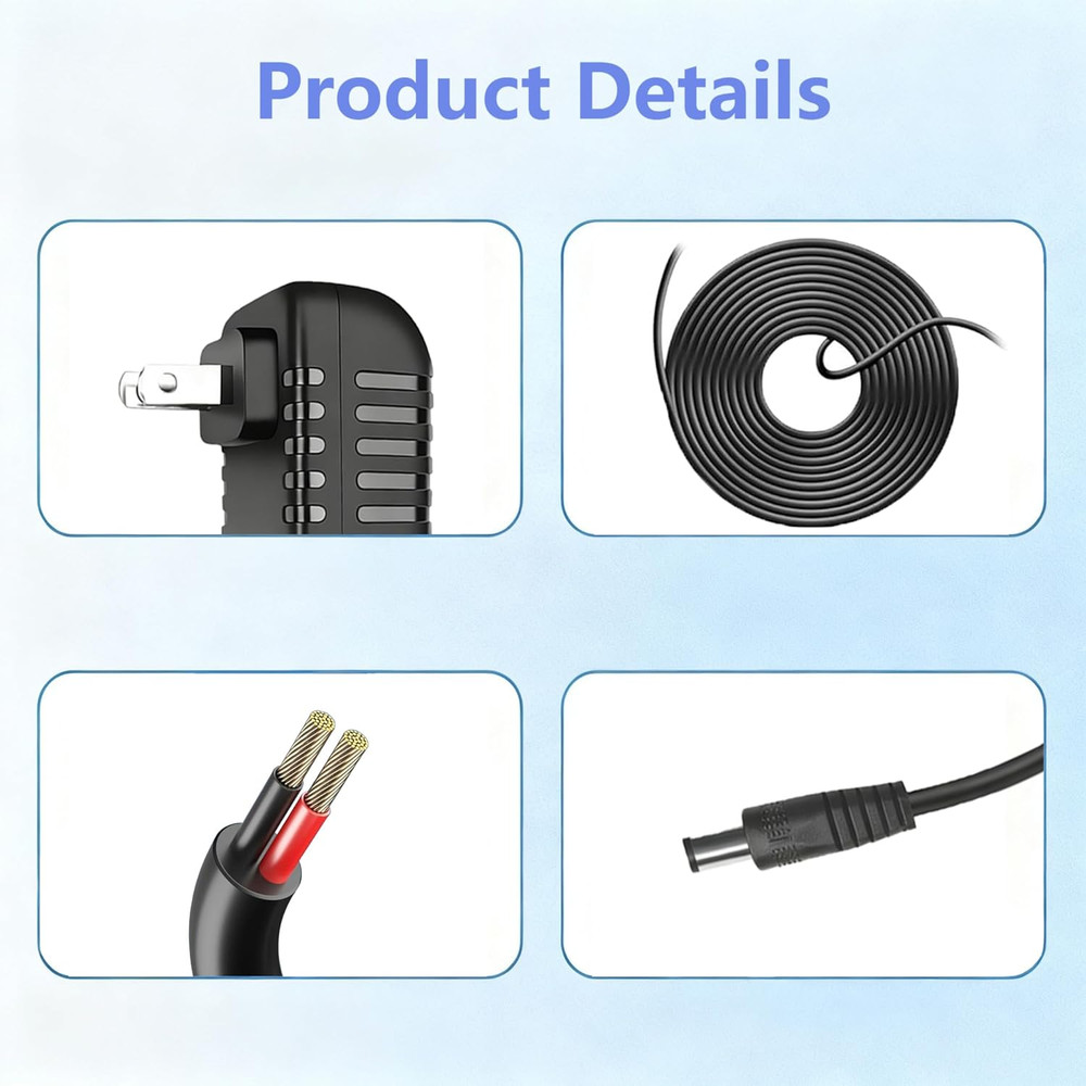 9V DC Power Cord Compatible Alesis Command Mesh Kit DM10 Module Electronic Drum
