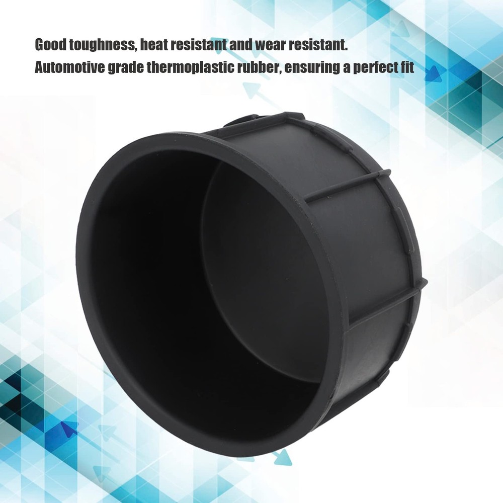 Aramox 2Pcs Cup Holder Insert Liner, Black Center Console normal,