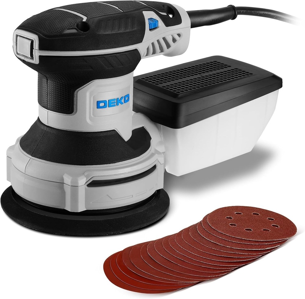 Precision Electric Orbital Sander with Dust Collection - 5-Inch Performance Tool