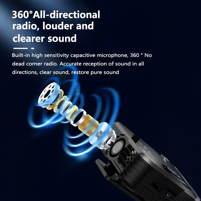 3 in 1 Mini Microphone for iPhone/Android/Camera Wireless Lavalier Microphone