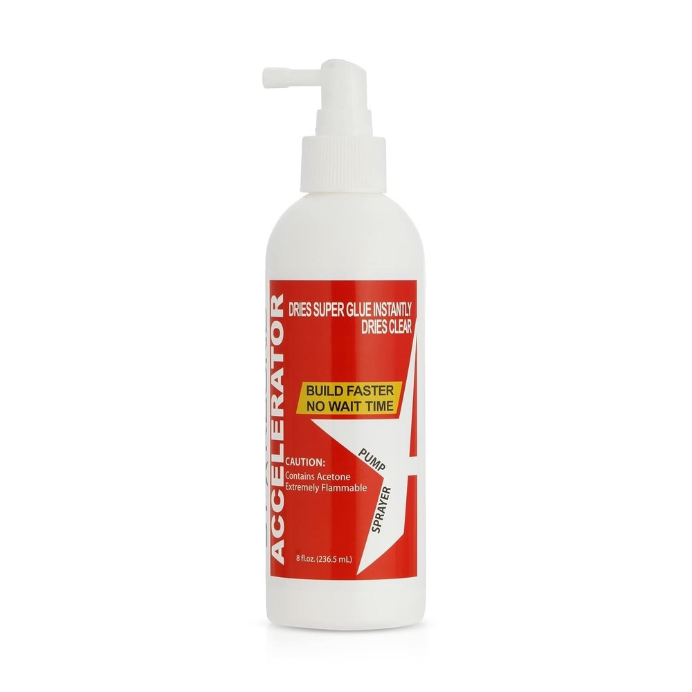 Starbond CA Glue Accelerator (8 Ounce) - Instantly Dries Super Glue