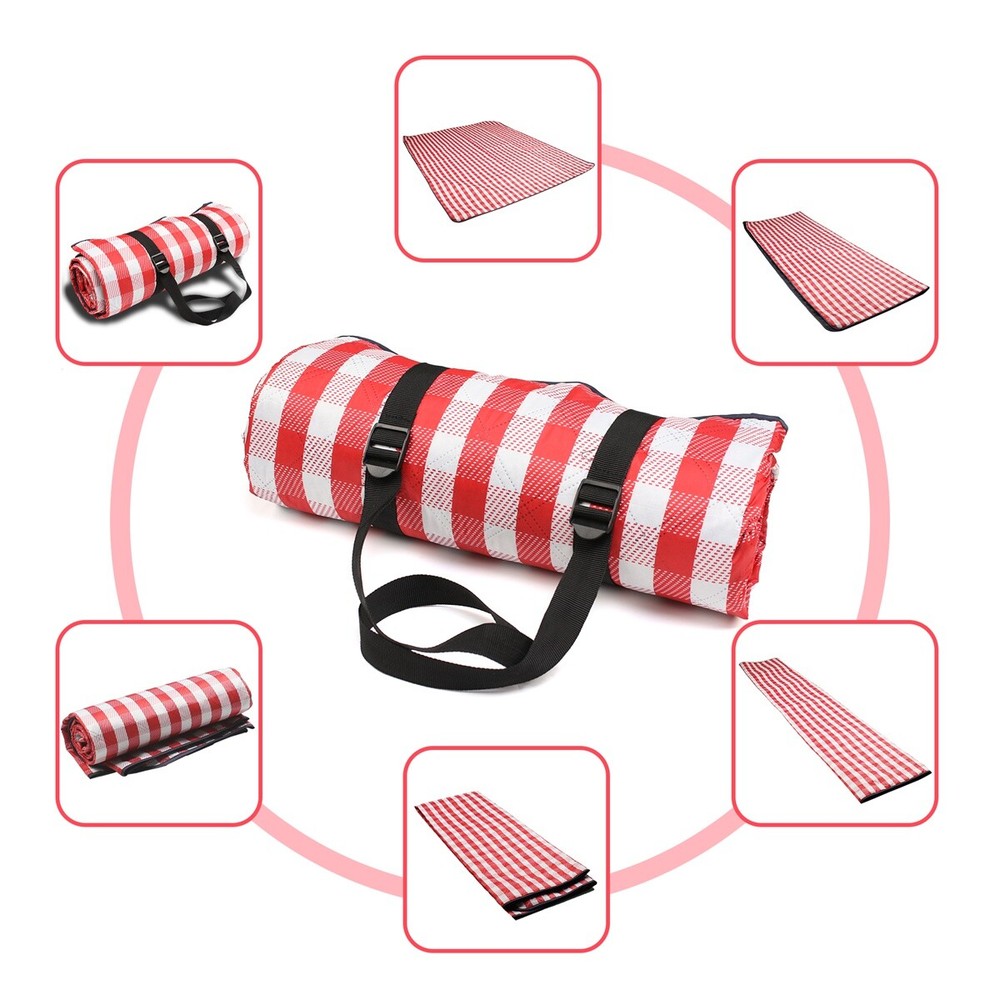 Extra Large Picnic Blanket Beach Mat with Sand-proof Backing Layer, Durable