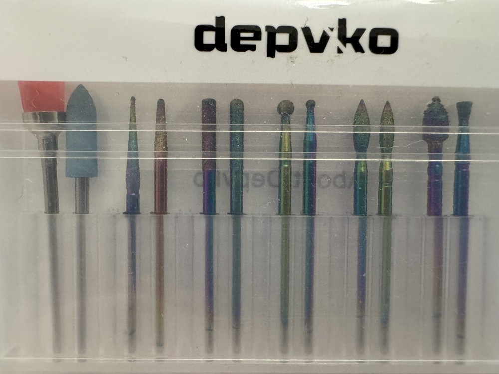 Depvko 21 Pcs Nail Drill Bit Set, New