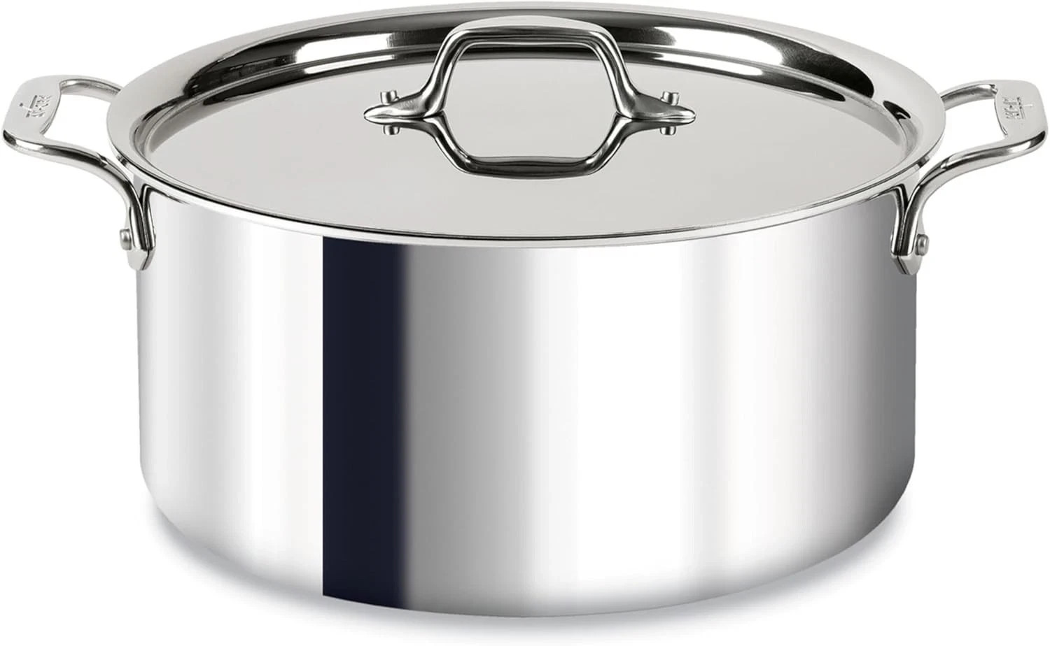 All-Clad 4508 D3 18/10 Stainless 3-ply Bonded Cookware, 8 Qt Stockpot with Lid