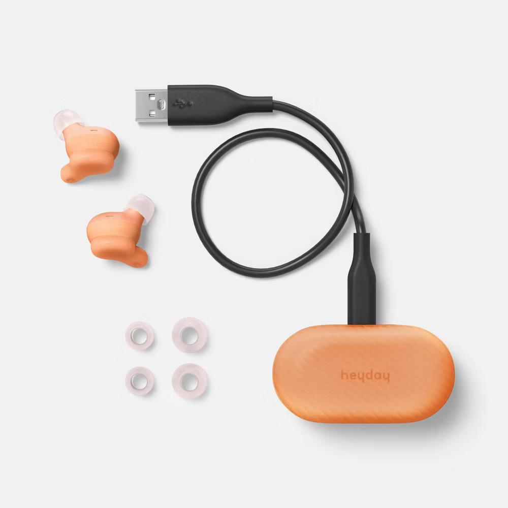 True Wireless Earbuds Active Noise Cancelling - heyday Translucent Peach