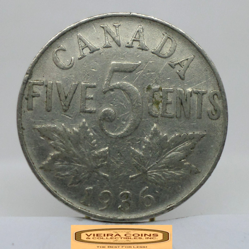 1936 Canada 5 Cents - #C56032NQ