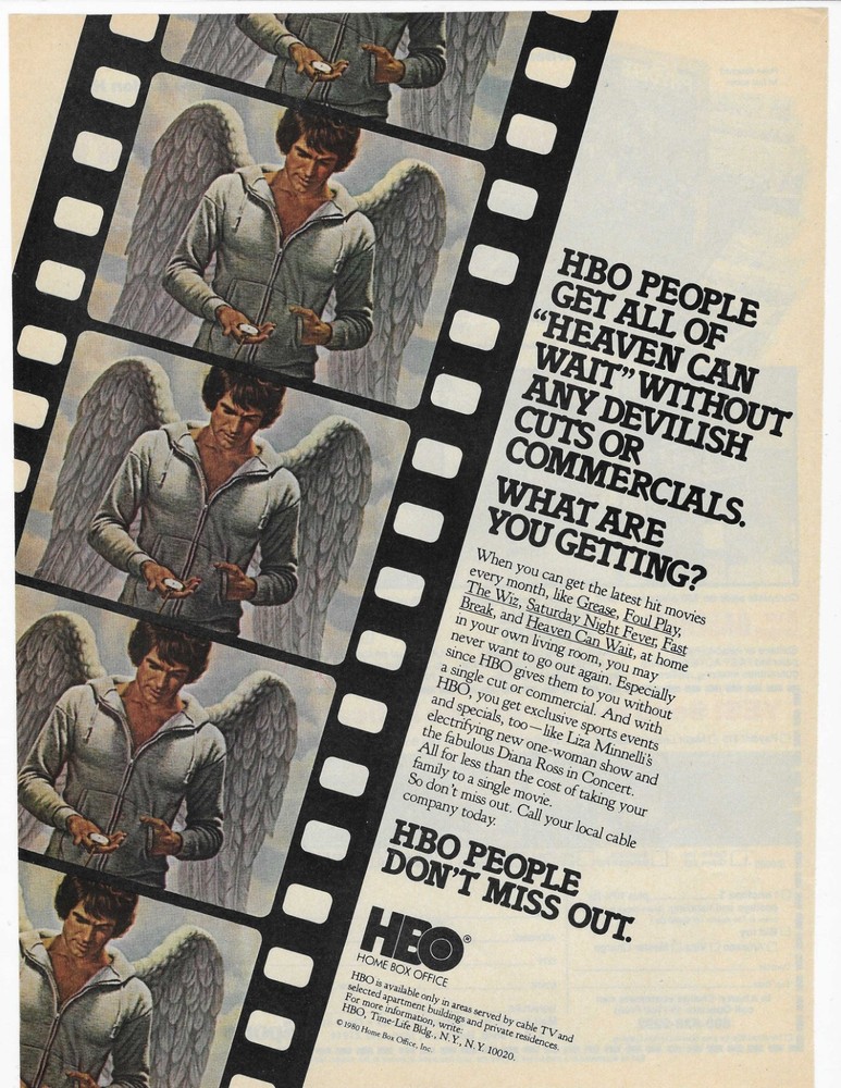 WARREN BEATTY   HEAVEN CAN WAIT  ORIGINAL PRINT AD