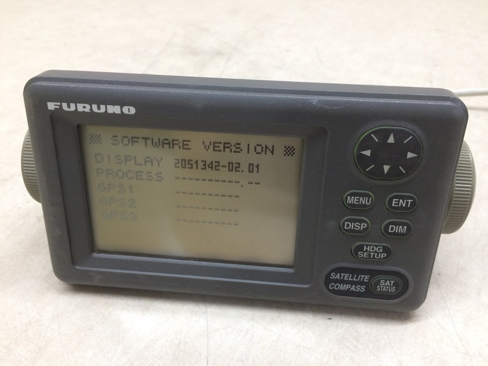 Furuno SC-502 Satellite Compass Display Head V2.01 Bracket Screen Button
