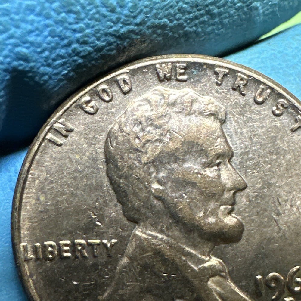 1962 D Lincoln Head Memorial Cent Grease Strike Weak N Red!