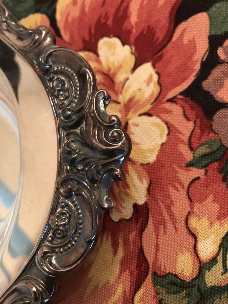 Baroque By Wallace Serving Oval Platter#287 Excellent