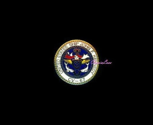 US Navy USS JFK + a custom promo pin