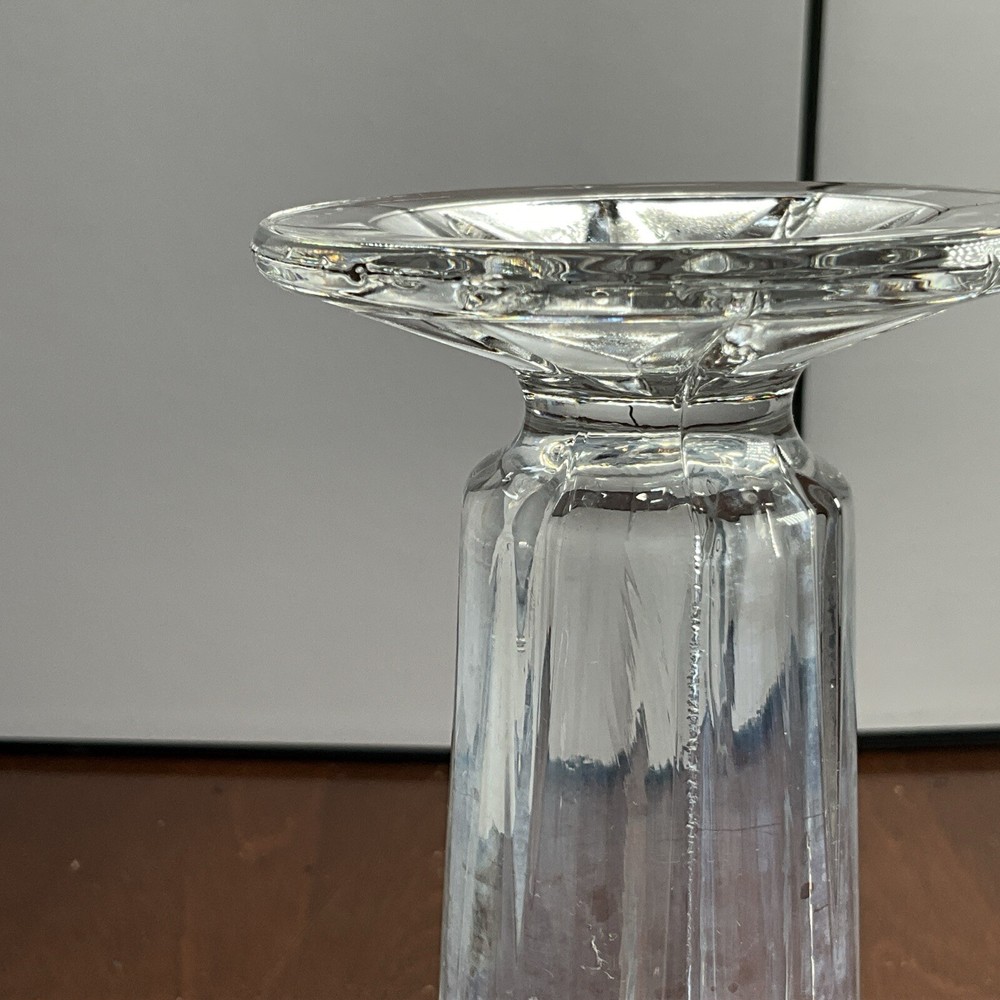 7” Cut Glass Bud Vase 3” Opening