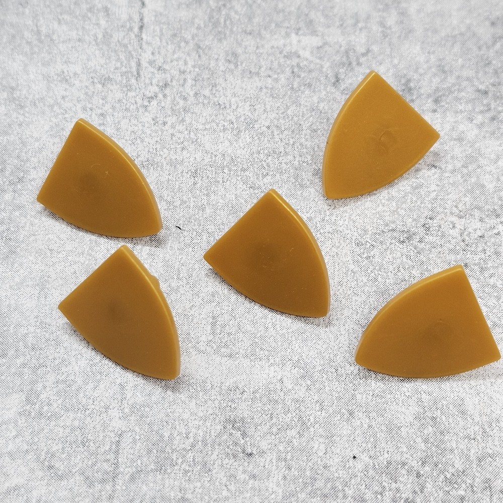 5pack Custom classic Plain Golden Shield  Block Accessory for Minifigure A7CSG1