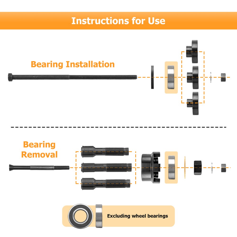 Harley Wheel Bearing Tool Puller Removal Installation Tool For Harley Davidson