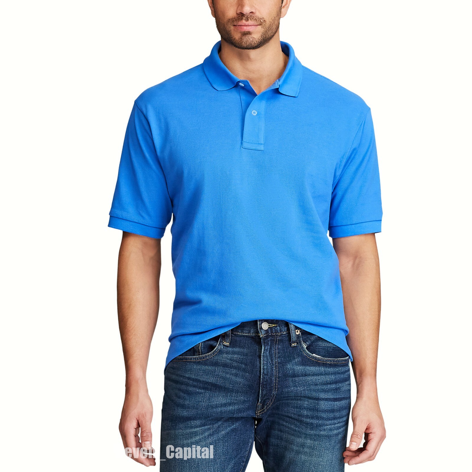 Men's Polo Shirt Golf Sports Cotton Short Sleeve Jersey Casual Plain T Shirt