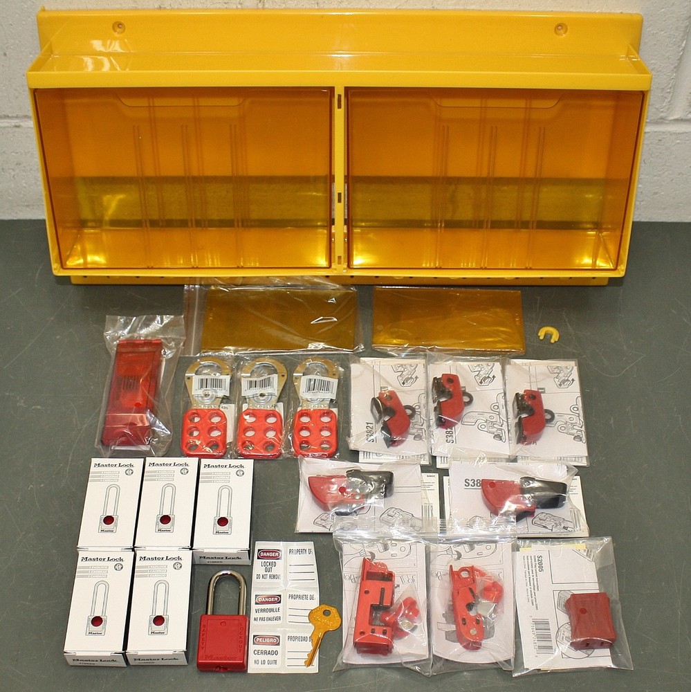 Master Lock Lockout Station 1800, Hasps & Padlocks, Keyed Different, Pad, Safety